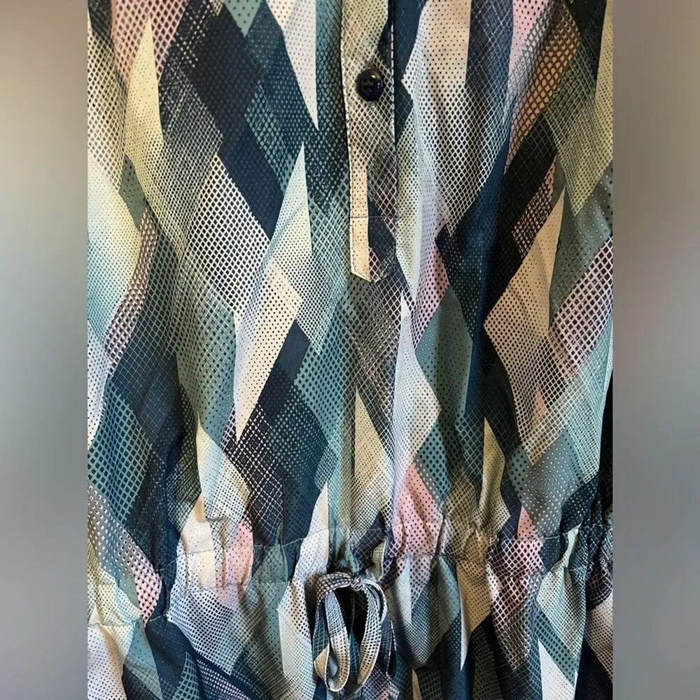 Gerry Sleeveless Multicolored Dress Size X-Large Lightweight Summer Active